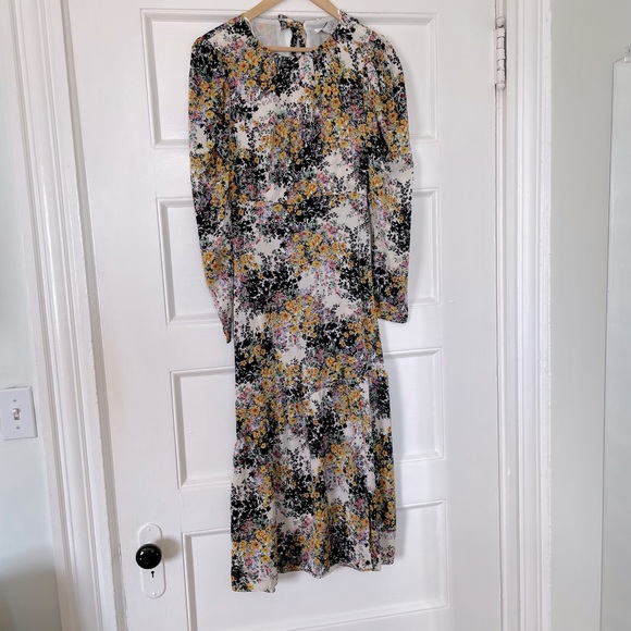 TOP SHOP Floral Long Sleeve Maxi Dress - Women’s Size 2 - NEW WITH TAGS - Picture 4 of 11